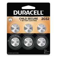 Load image into Gallery viewer, Duracell® wholesale. DURACELL Lithium Coin Battery, 2032, 6-pack. HSD Wholesale: Janitorial Supplies, Breakroom Supplies, Office Supplies.