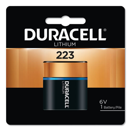 Duracell® wholesale. DURACELL Specialty High-power Lithium Battery, 223, 6v. HSD Wholesale: Janitorial Supplies, Breakroom Supplies, Office Supplies.