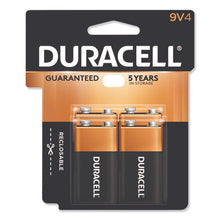 Load image into Gallery viewer, Duracell® wholesale. DURACELL Coppertop Alkaline 9v Batteries, 4-pack. HSD Wholesale: Janitorial Supplies, Breakroom Supplies, Office Supplies.