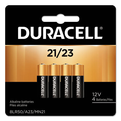 Duracell® wholesale. DURACELL Specialty Alkaline Battery, 21-23, 12v, 4-pack. HSD Wholesale: Janitorial Supplies, Breakroom Supplies, Office Supplies.