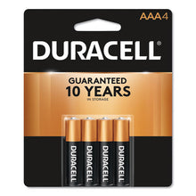 Load image into Gallery viewer, Duracell® wholesale. DURACELL Coppertop Alkaline Aaa Batteries, 4-pack. HSD Wholesale: Janitorial Supplies, Breakroom Supplies, Office Supplies.