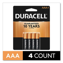 Load image into Gallery viewer, Duracell® wholesale. DURACELL Coppertop Alkaline Aaa Batteries, 4-pack. HSD Wholesale: Janitorial Supplies, Breakroom Supplies, Office Supplies.