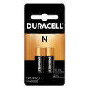 Duracell® wholesale. DURACELL Specialty Alkaline Battery, N, 1.5v, 2-pack. HSD Wholesale: Janitorial Supplies, Breakroom Supplies, Office Supplies.