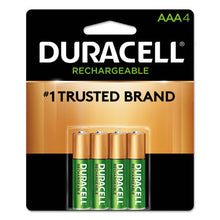 Load image into Gallery viewer, Duracell® wholesale. DURACELL Rechargeable Staycharged Nimh Batteries, Aaa, 4-pack. HSD Wholesale: Janitorial Supplies, Breakroom Supplies, Office Supplies.