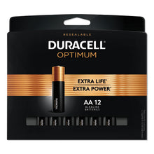 Load image into Gallery viewer, Duracell® wholesale. DURACELL Optimum Alkaline Aa Batteries, 12-pack. HSD Wholesale: Janitorial Supplies, Breakroom Supplies, Office Supplies.