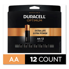 Load image into Gallery viewer, Duracell® wholesale. DURACELL Optimum Alkaline Aa Batteries, 12-pack. HSD Wholesale: Janitorial Supplies, Breakroom Supplies, Office Supplies.