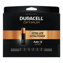 Load image into Gallery viewer, Duracell® wholesale. DURACELL Optimum Alkaline Aaa Batteries, 12-pack. HSD Wholesale: Janitorial Supplies, Breakroom Supplies, Office Supplies.