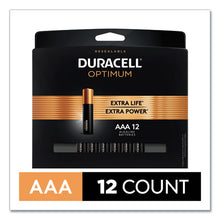 Load image into Gallery viewer, Duracell® wholesale. DURACELL Optimum Alkaline Aaa Batteries, 12-pack. HSD Wholesale: Janitorial Supplies, Breakroom Supplies, Office Supplies.