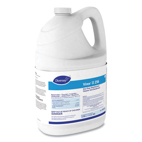 Diversey™ wholesale. Diversey Virex Ii 256 One-step Disinfectant Cleaner Deodorant Mint, 1 Gal, 4 Bottles-ct. HSD Wholesale: Janitorial Supplies, Breakroom Supplies, Office Supplies.