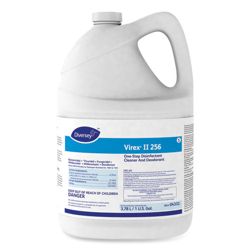 Diversey™ wholesale. Diversey Virex Ii 256 One-step Disinfectant Cleaner Deodorant Mint, 1 Gal, 4 Bottles-ct. HSD Wholesale: Janitorial Supplies, Breakroom Supplies, Office Supplies.
