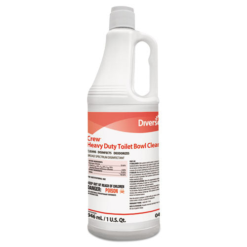 Diversey™ wholesale. Diversey Crew Heavy Duty Toilet Bowl Cleaner, Minty, 32 Oz Squeeze Bottle, 12-carton. HSD Wholesale: Janitorial Supplies, Breakroom Supplies, Office Supplies.