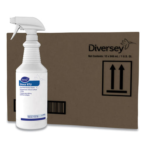 Diversey™ wholesale. Diversey Glance Glass And Multi-surface Cleaner, Original, 32 Oz Spray Bottle, 12-carton. HSD Wholesale: Janitorial Supplies, Breakroom Supplies, Office Supplies.