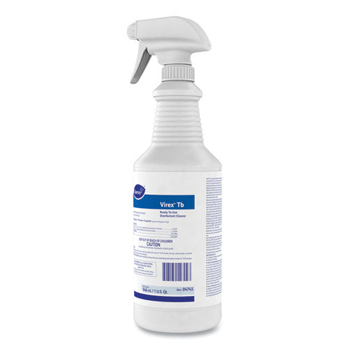 Diversey™ wholesale. Diversey Virex Tb Disinfectant Cleaner, Lemon Scent, Liquid, 32 Oz Bottle, 12-carton. HSD Wholesale: Janitorial Supplies, Breakroom Supplies, Office Supplies.