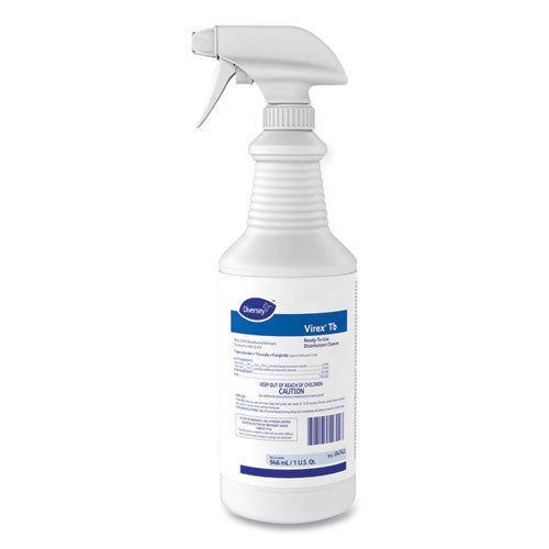 Diversey™ wholesale. Diversey Virex Tb Disinfectant Cleaner, Lemon Scent, Liquid, 32 Oz Bottle, 12-carton. HSD Wholesale: Janitorial Supplies, Breakroom Supplies, Office Supplies.