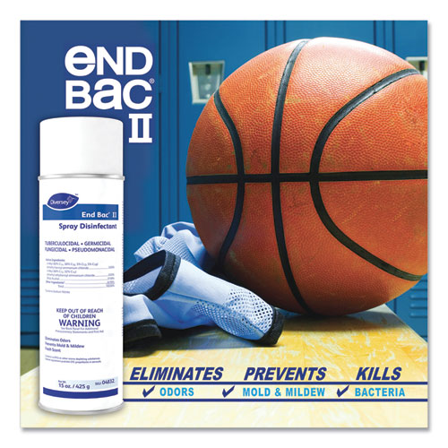 Diversey™ wholesale. Diversey End Bac Ii Spray Disinfectant, Fresh Scent, 15 Oz Aerosol Spray, 12-carton. HSD Wholesale: Janitorial Supplies, Breakroom Supplies, Office Supplies.