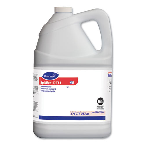Diversey™ wholesale. Diversey Spitfire Power Cleaner, Fresh Pine Scent, 3.78 L Container, 4-carton. HSD Wholesale: Janitorial Supplies, Breakroom Supplies, Office Supplies.