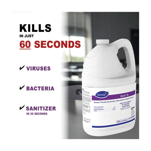 Diversey™ wholesale. Diversey Oxivir Tb, Natural Cherry Almond Scent, 3.78 L Container, 4-carton. HSD Wholesale: Janitorial Supplies, Breakroom Supplies, Office Supplies.