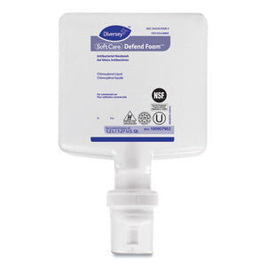 Diversey™ wholesale. Diversey Soft Care Defend Foam Handwash, Fragrance-free, 1.2 L Refill, 6-carton. HSD Wholesale: Janitorial Supplies, Breakroom Supplies, Office Supplies.