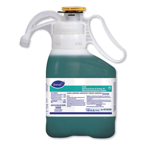 Diversey™ wholesale. Diversey Crew Restroom Floor And Surface Sc Non-acid Disinfectant Cleaner, Fresh, 1.4 L Bottle, 2-carton. HSD Wholesale: Janitorial Supplies, Breakroom Supplies, Office Supplies.