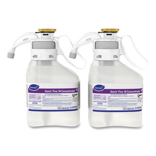 Diversey™ wholesale. Diversey Oxivir Five 16 Concentrate One Step Disinfectant Cleaner, Liquid, 1.4 L, 2-ct. HSD Wholesale: Janitorial Supplies, Breakroom Supplies, Office Supplies.