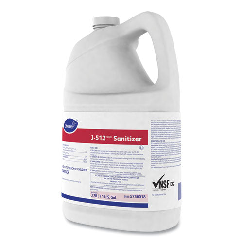 Diversey™ wholesale. Diversey J-512tm-mc Sanitizer, 1 Gal Bottle, 4-carton. HSD Wholesale: Janitorial Supplies, Breakroom Supplies, Office Supplies.