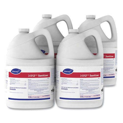 Diversey™ wholesale. Diversey J-512tm-mc Sanitizer, 1 Gal Bottle, 4-carton. HSD Wholesale: Janitorial Supplies, Breakroom Supplies, Office Supplies.