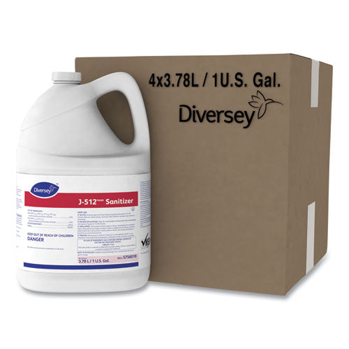 Diversey™ wholesale. Diversey J-512tm-mc Sanitizer, 1 Gal Bottle, 4-carton. HSD Wholesale: Janitorial Supplies, Breakroom Supplies, Office Supplies.