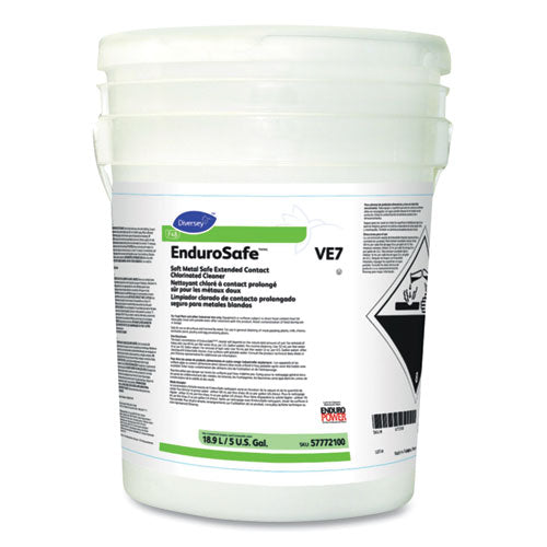 Diversey™ wholesale. Diversey Endurosafe Extended Contact Chlorinated Cleaner, 5 Gal Pail. HSD Wholesale: Janitorial Supplies, Breakroom Supplies, Office Supplies.
