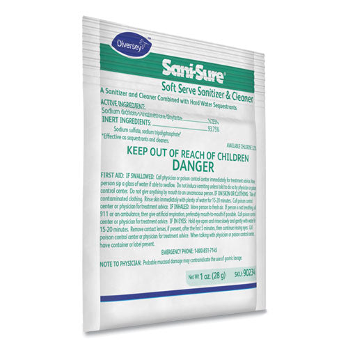 Diversey™ wholesale. Diversey Sani Sure Soft Serve Sanitizer And Cleaner, Powder, 1 Oz Packet, 100-carton. HSD Wholesale: Janitorial Supplies, Breakroom Supplies, Office Supplies.