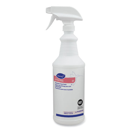 Suma® wholesale. Suma Inox D7, 32 Oz Spray Bottle, 6-carton. HSD Wholesale: Janitorial Supplies, Breakroom Supplies, Office Supplies.