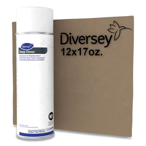 Diversey™ wholesale. Deep Gloss Stainless Steel Maintainer, 16 Oz Aerosol Spray, 12-carton. HSD Wholesale: Janitorial Supplies, Breakroom Supplies, Office Supplies.