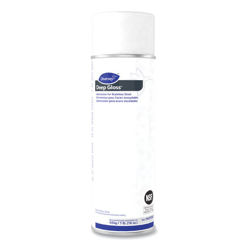 Diversey™ wholesale. Deep Gloss Stainless Steel Maintainer, 16 Oz Aerosol Spray, 12-carton. HSD Wholesale: Janitorial Supplies, Breakroom Supplies, Office Supplies.