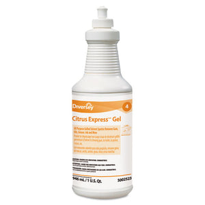 Diversey™ wholesale. Diversey Citrus Express Gel Spotter, Citrus Scent, 32 Oz Squeeze Bottle, 6-carton. HSD Wholesale: Janitorial Supplies, Breakroom Supplies, Office Supplies.