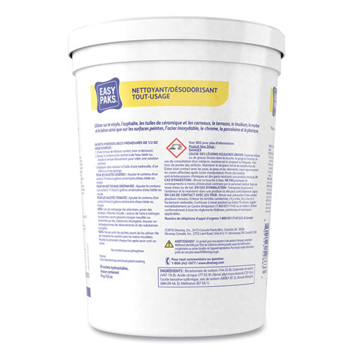 Easy Paks® wholesale. All-purpose Cleaner-deodorizer, 90 .5 Oz Packets-tub, 2 Tubs-carton. HSD Wholesale: Janitorial Supplies, Breakroom Supplies, Office Supplies.