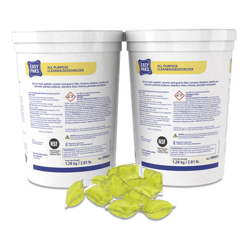 Easy Paks® wholesale. All-purpose Cleaner-deodorizer, 90 .5 Oz Packets-tub, 2 Tubs-carton. HSD Wholesale: Janitorial Supplies, Breakroom Supplies, Office Supplies.