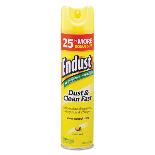 Diversey™ wholesale. Diversey Endust Multi-surface Dusting And Cleaning Spray, Lemon Zest, 12.5 Oz Aerosol Spray, 6-carton. HSD Wholesale: Janitorial Supplies, Breakroom Supplies, Office Supplies.
