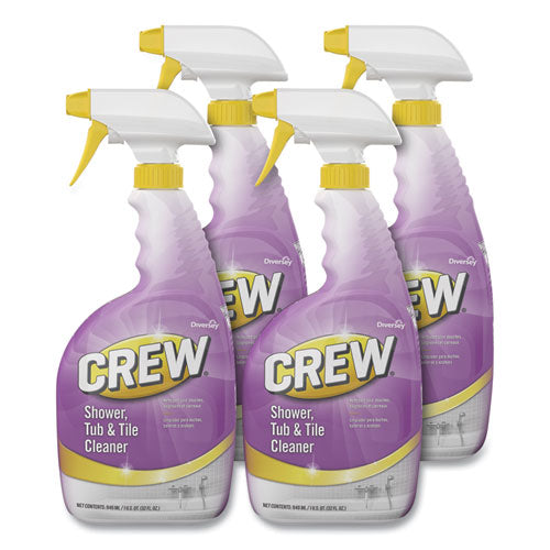 Diversey™ wholesale. Diversey Crew Shower, Tub And Tile Cleaner, Liquid, 32 Oz, 4-carton. HSD Wholesale: Janitorial Supplies, Breakroom Supplies, Office Supplies.