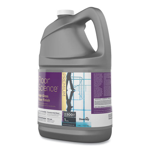 Diversey™ wholesale. Diversey Floor Science Premium High Gloss Floor Finish, Clear Scent, 1 Gal Container,4-ct. HSD Wholesale: Janitorial Supplies, Breakroom Supplies, Office Supplies.