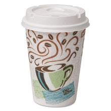 Load image into Gallery viewer, Dixie® wholesale. DIXIE Paper Hot Cups And Lids Combo Bag, 12 Oz, 50-pack, 6-packs-carton. HSD Wholesale: Janitorial Supplies, Breakroom Supplies, Office Supplies.