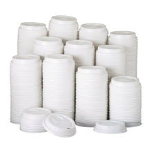 Load image into Gallery viewer, Dixie® wholesale. DIXIE White Dome Lid Fits 10-16oz Perfectouch Cups, 12-20oz Hot Cups, Wisesize, 500-ct. HSD Wholesale: Janitorial Supplies, Breakroom Supplies, Office Supplies.