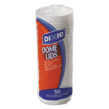 Load image into Gallery viewer, Dixie® wholesale. DIXIE Dome Drink-thru Lids,10-16 Oz Perfectouch;12-20 Oz Wisesize Cup, White, 50-pack. HSD Wholesale: Janitorial Supplies, Breakroom Supplies, Office Supplies.