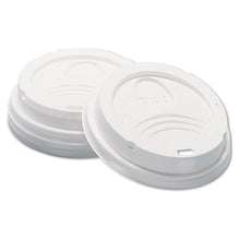 Load image into Gallery viewer, Dixie® wholesale. DIXIE Dome Hot Drink Lids, 8oz Cups, White, 100-sleeve, 10 Sleeves-carton. HSD Wholesale: Janitorial Supplies, Breakroom Supplies, Office Supplies.