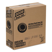 Load image into Gallery viewer, Dixie® wholesale. DIXIE Drink-thru Lids For 10-20 Oz Cups, Plastic, Black. HSD Wholesale: Janitorial Supplies, Breakroom Supplies, Office Supplies.