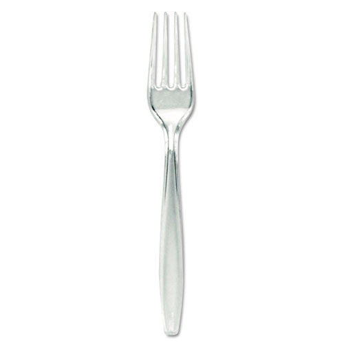 Dixie® wholesale. DIXIE Plastic Cutlery, Forks, Heavyweight, Clear, 1,000-carton. HSD Wholesale: Janitorial Supplies, Breakroom Supplies, Office Supplies.