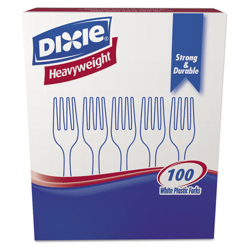 Dixie® wholesale. DIXIE Plastic Cutlery, Heavyweight Forks, White, 1,000-carton. HSD Wholesale: Janitorial Supplies, Breakroom Supplies, Office Supplies.