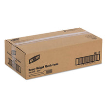 Load image into Gallery viewer, Dixie® wholesale. DIXIE Plastic Cutlery, Heavyweight Forks, Black, 1,000-carton. HSD Wholesale: Janitorial Supplies, Breakroom Supplies, Office Supplies.