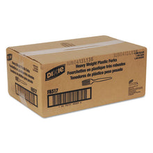 Load image into Gallery viewer, Dixie® wholesale. DIXIE Plastic Cutlery, Heavyweight Forks, Black, 1,000-carton. HSD Wholesale: Janitorial Supplies, Breakroom Supplies, Office Supplies.