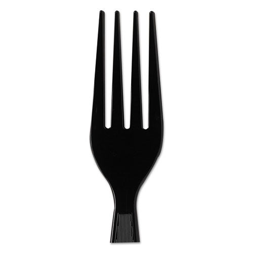 Dixie® wholesale. DIXIE Plastic Cutlery, Heavyweight Forks, Black, 1,000-carton. HSD Wholesale: Janitorial Supplies, Breakroom Supplies, Office Supplies.