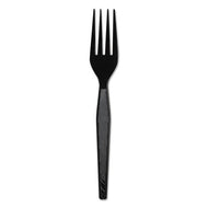 Dixie® wholesale. DIXIE Plastic Cutlery, Heavyweight Forks, Black, 1,000-carton. HSD Wholesale: Janitorial Supplies, Breakroom Supplies, Office Supplies.