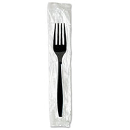 Dixie® wholesale. DIXIE Individually Wrapped Forks, Plastic, Black, 1,000-carton. HSD Wholesale: Janitorial Supplies, Breakroom Supplies, Office Supplies.